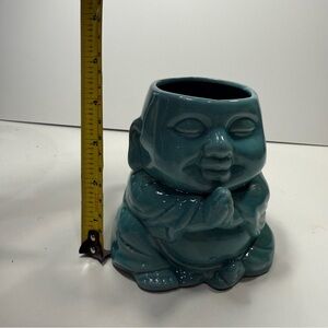 Meritage Turquoise Stoneware Buddha Mug